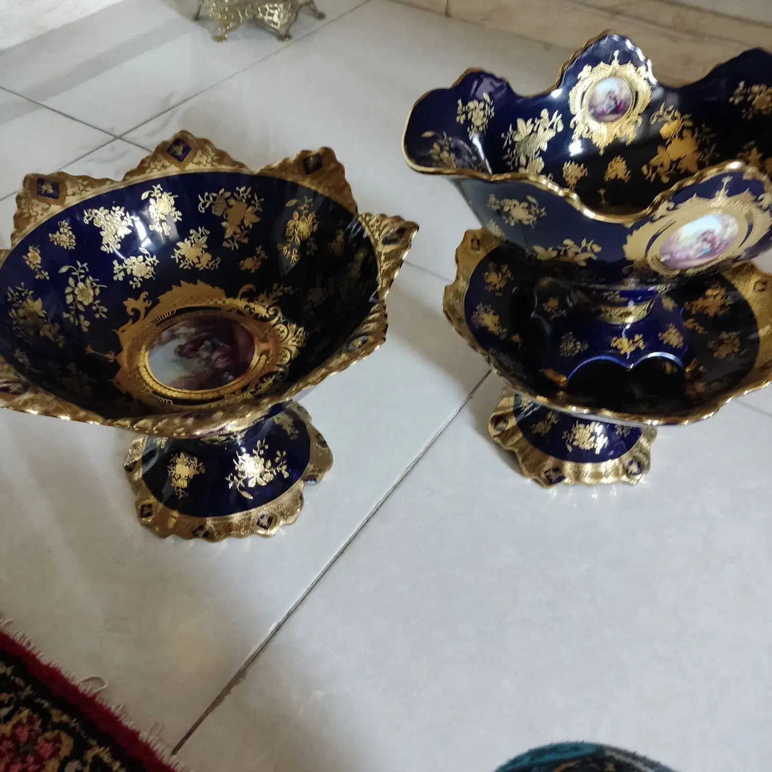 چینی سرمه ای لیلی مجنون|ظروف سرو و پذیرایی|تبریز, |دیوار