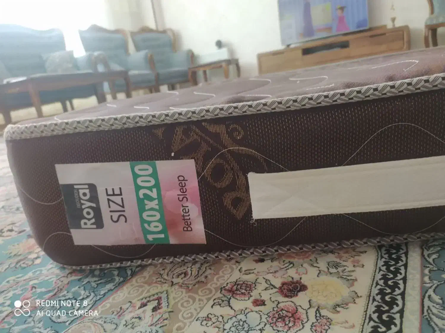 تشک فنری رویال دست دوم|تشک تختخواب|مشهد, چهارچشمه|دیوار