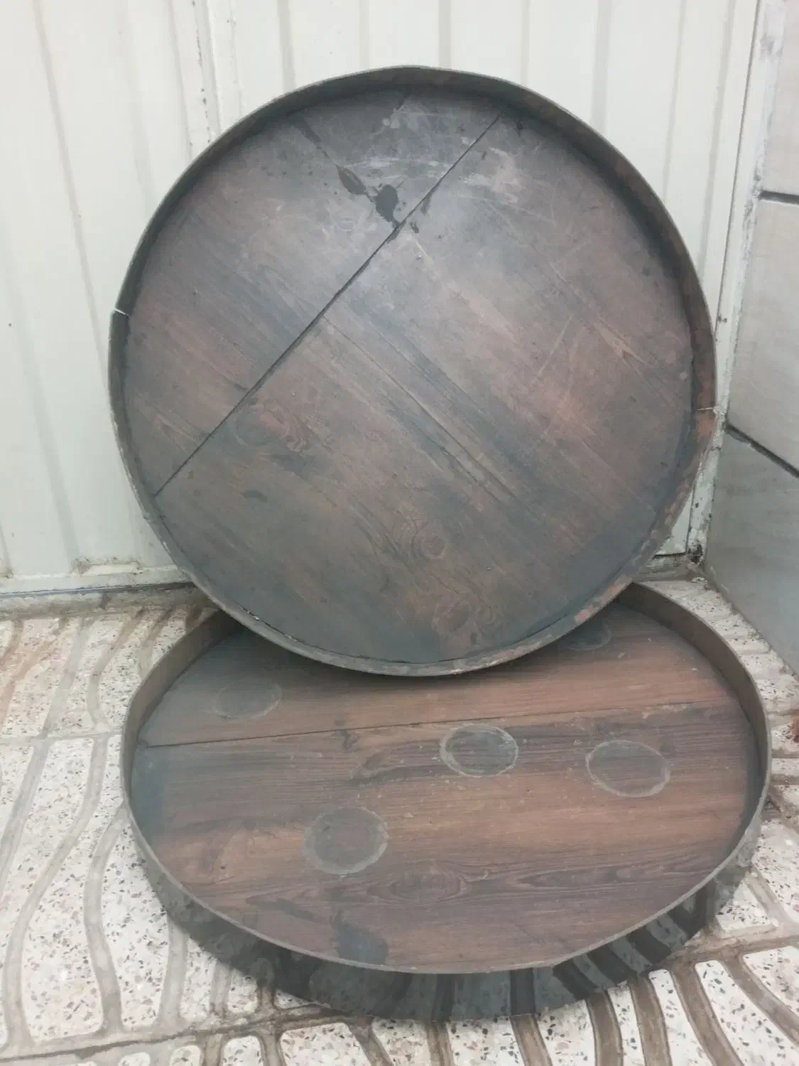 طبق چوبی یاسینی چوبی|صنایع دستی و سایر لوازم تزئینی|محمدیه-قزوین, |دیوار