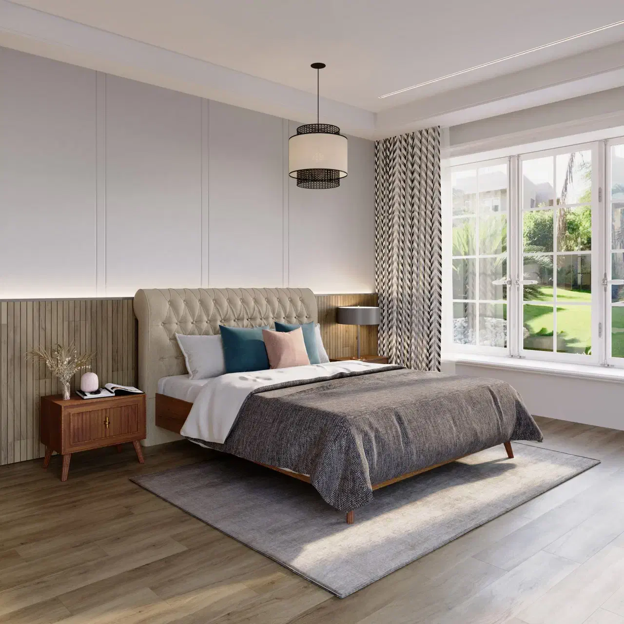 تخت خواب نیلپر مدل داران|تخت و سرویس خواب|تهران, درختی|دیوار