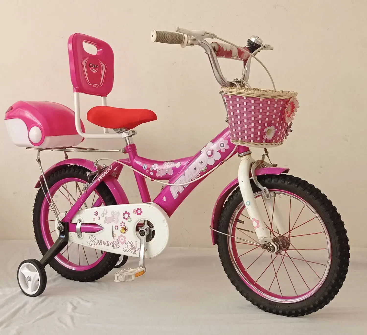 دوچرخه سایز ۱۶ صورتی دخترانه درحدصفر|دوچرخه، اسکیت، اسکوتر|تبریز, |دیوار