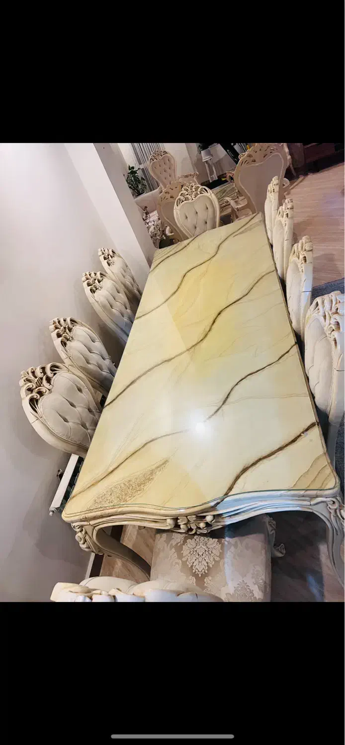 مبلمان ۷نفره با میز و عسلی و میزناهار خوری ۱۰ نفره|مبلمان خانگی و میز عسلی|چالوس, |دیوار