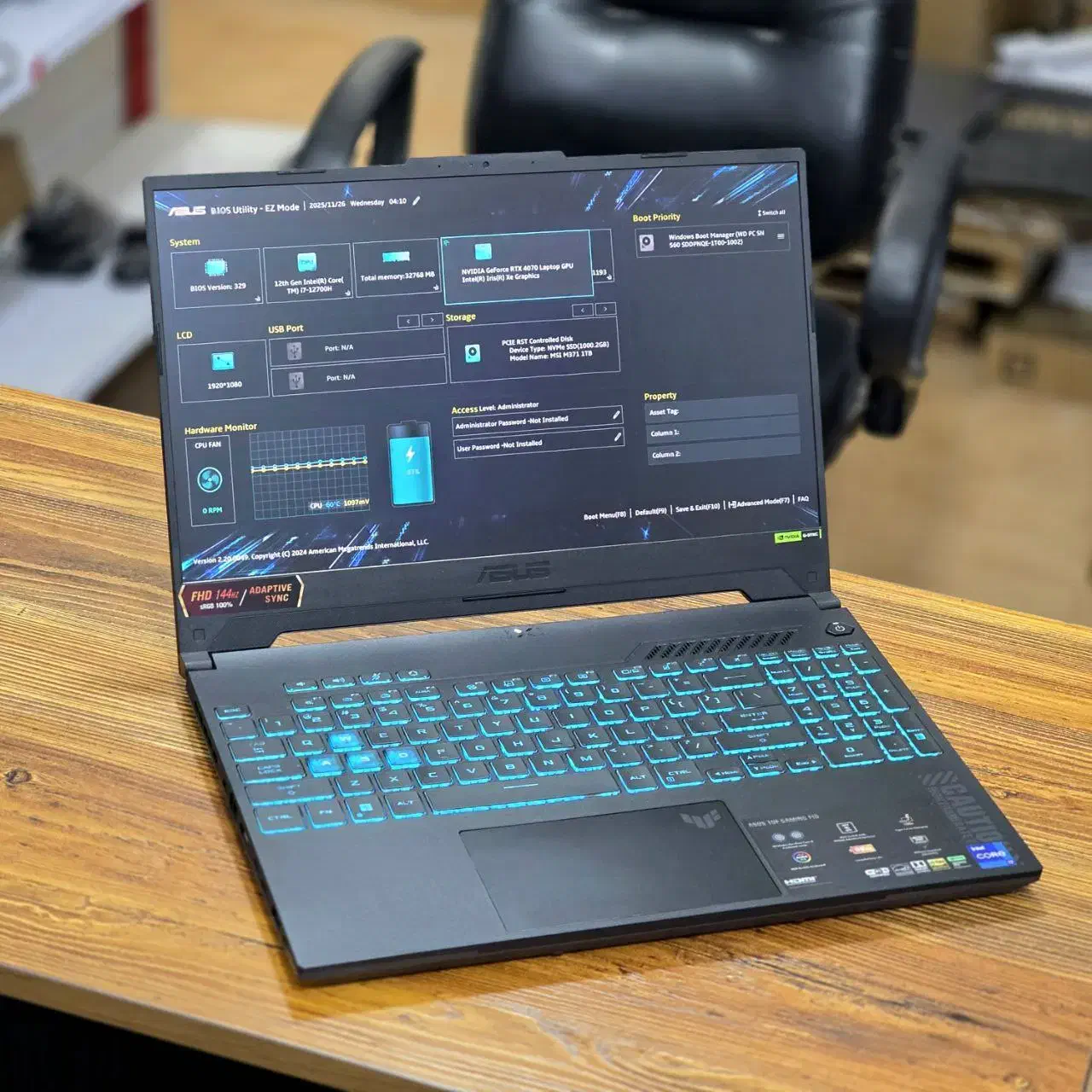 لپتاپ ایسوس Asus FX507ZI رم 32 هارد 2 ترا RTX4070|رایانه همراه|شیراز, ملاصدرا|دیوار