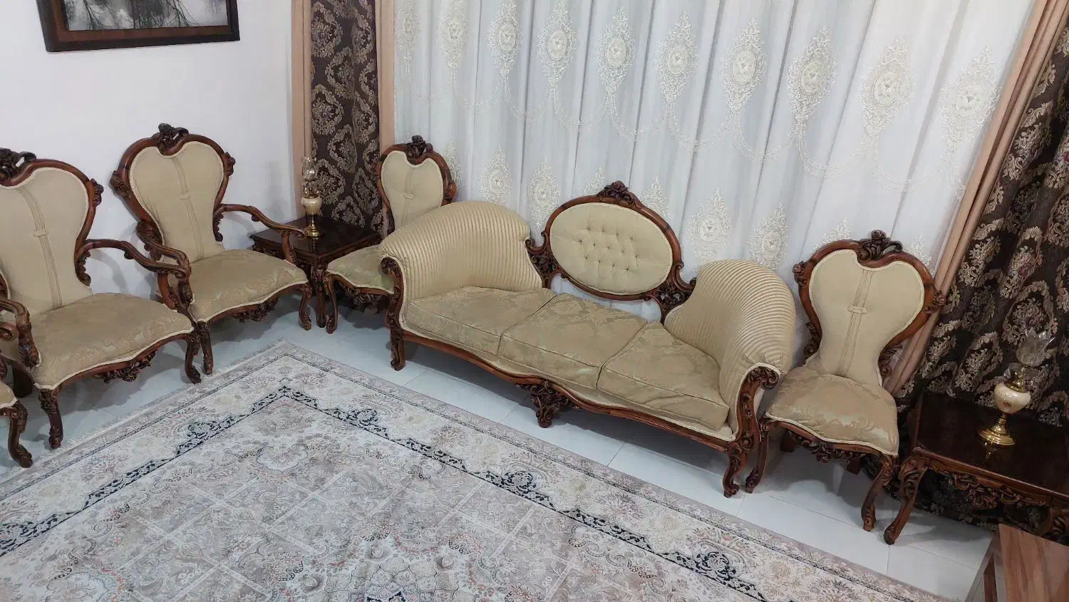 مبل سلطنتی میز تلویزیون|مبلمان خانگی و میز عسلی|پاکدشت, شهرک انقلاب|دیوار