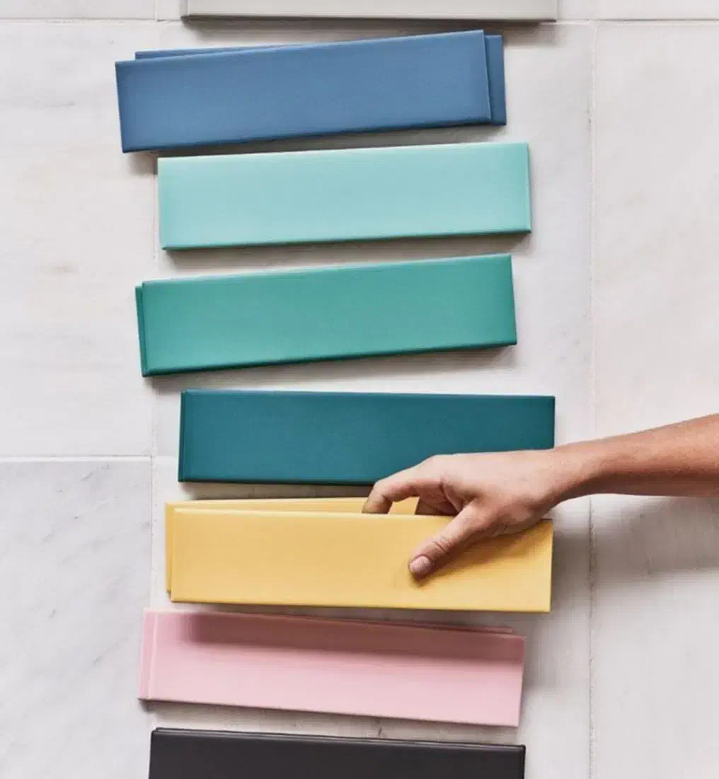 کاشی دست ساز لعابی متروئی آجر لعابی کاشی هفت رنگی|مصالح و تجهیزات ساختمان|برخوار, |دیوار