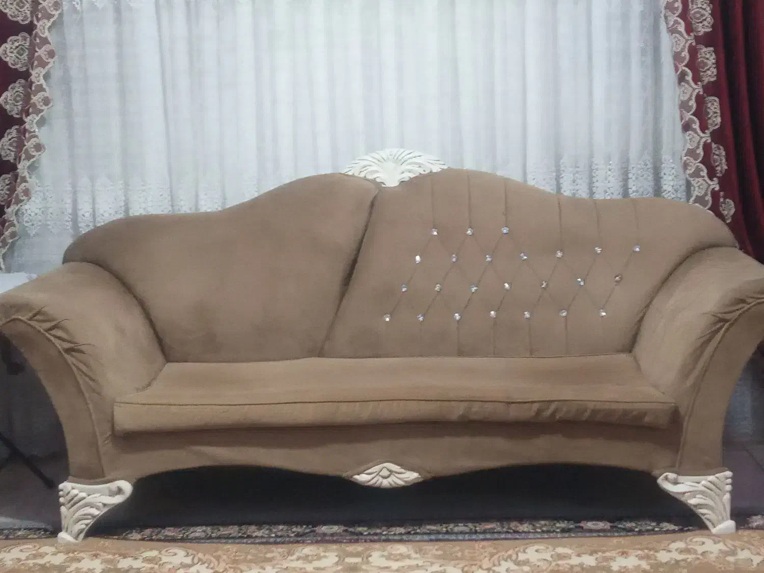 مبل استیل راحتی ومیز وسط بزرگ و۳ عدد جلومبلی|مبلمان خانگی و میز عسلی|کرج, پیشاهنگی|دیوار