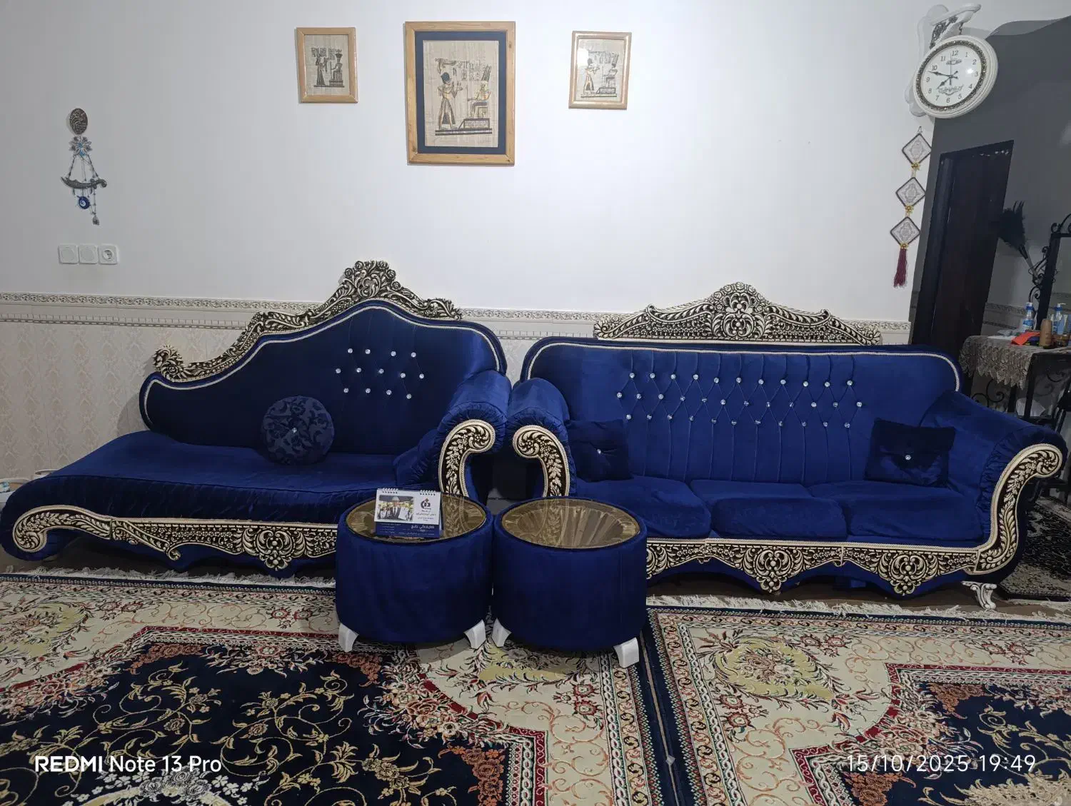 مبل ۷ نفره با جلو مبلی هاش|مبلمان خانگی و میز عسلی|تنکمان, |دیوار