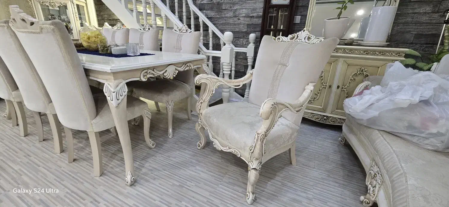 مبل ست کامل با میز نهار خوری ۸ نفره|مبلمان خانگی و میز عسلی|کیش, |دیوار