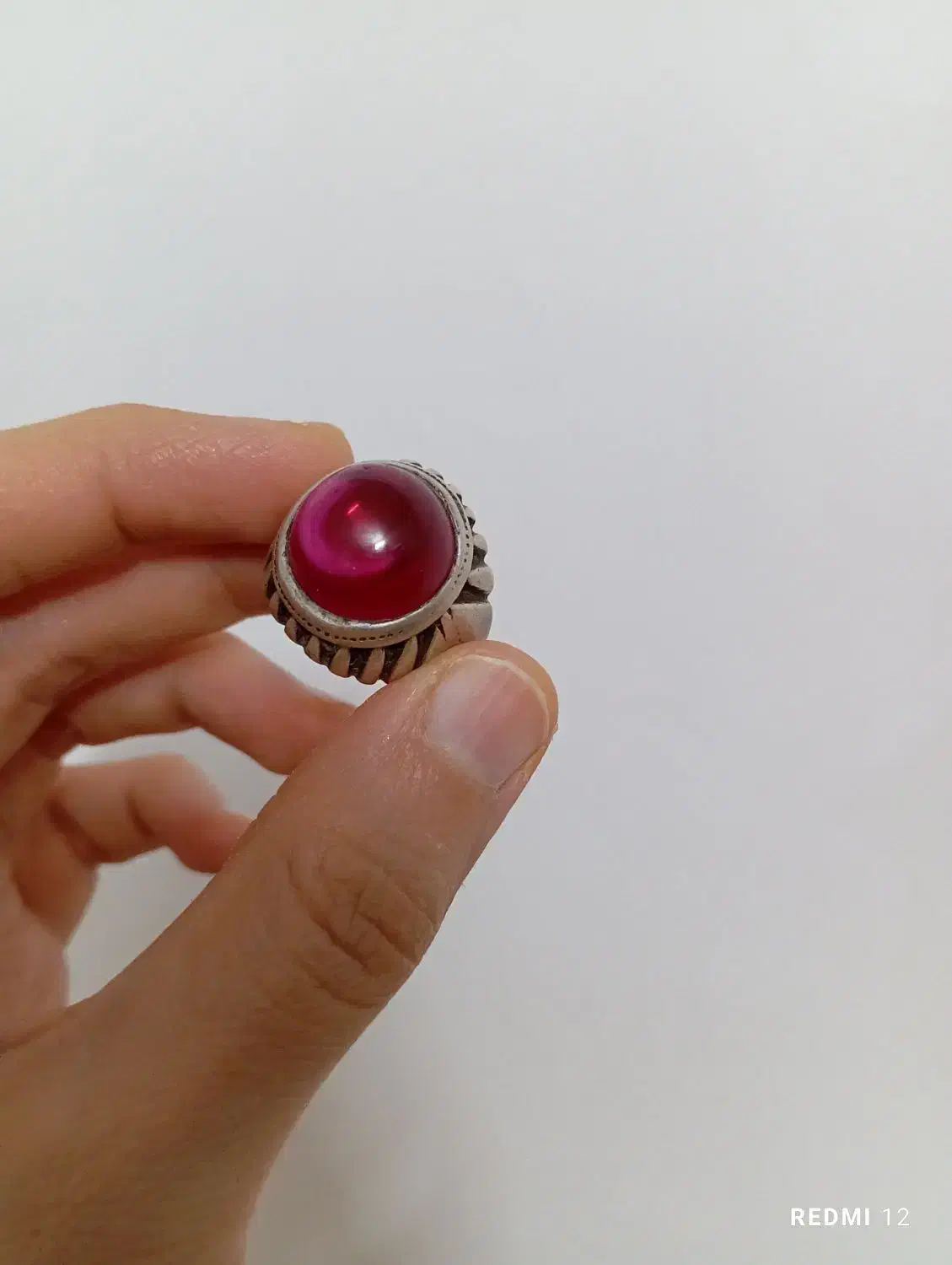 انگشتر یاقوت مردانه|کلکسیون اشیاء عتیقه|قم, کاسه گران|دیوار