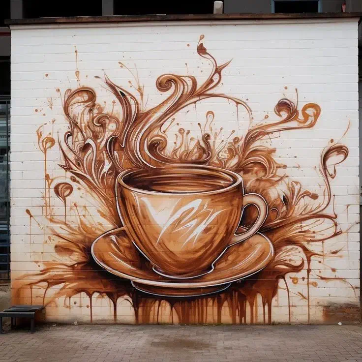 نقاشی کودک و کافه|تابلو، نقاشی، عکس|کرج, گوهردشت|دیوار