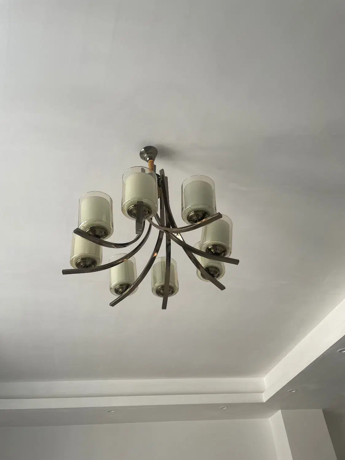 لوستر استیل شاخه ای ۵۰۰|لوستر و چراغ آویز|رباط‌کریم, رباط‌کریم|دیوار