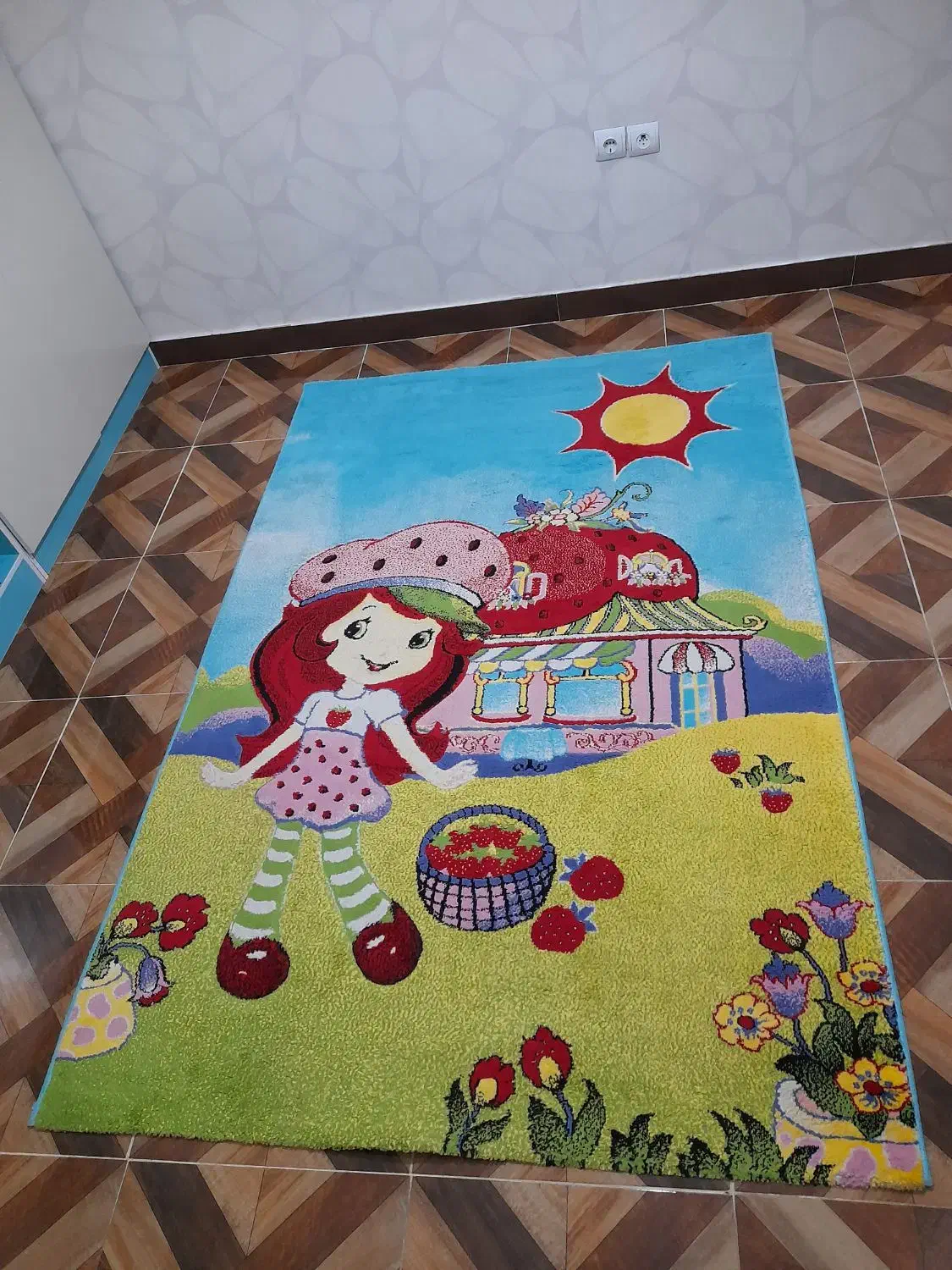 گلیم فرش بچگانه تمیز|گلیم، جاجیم، گبه|ایلام, |دیوار