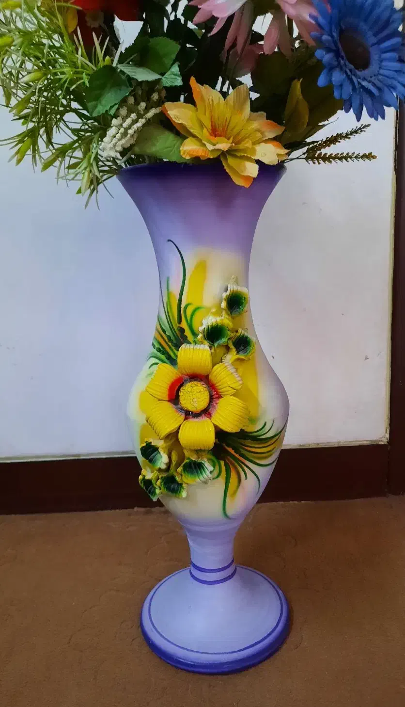 گلدان سفالی و گلدان ناپلئونی طلا کوب|صنایع دستی و سایر لوازم تزئینی|شیراز, شهرک پرواز|دیوار