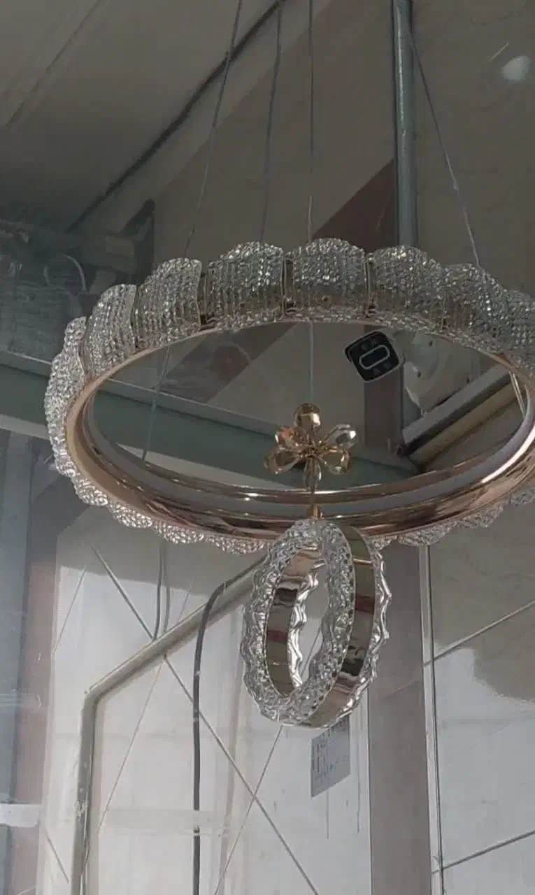 اویز کریستال سه حالت|لوستر و چراغ آویز|یزد, |دیوار