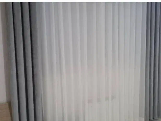 پرده حریر ودکور مخمل شانل پانچ طوسی نونونو|پرده، رانر، رومیزی|لاهیجان, کوی آزادگان|دیوار