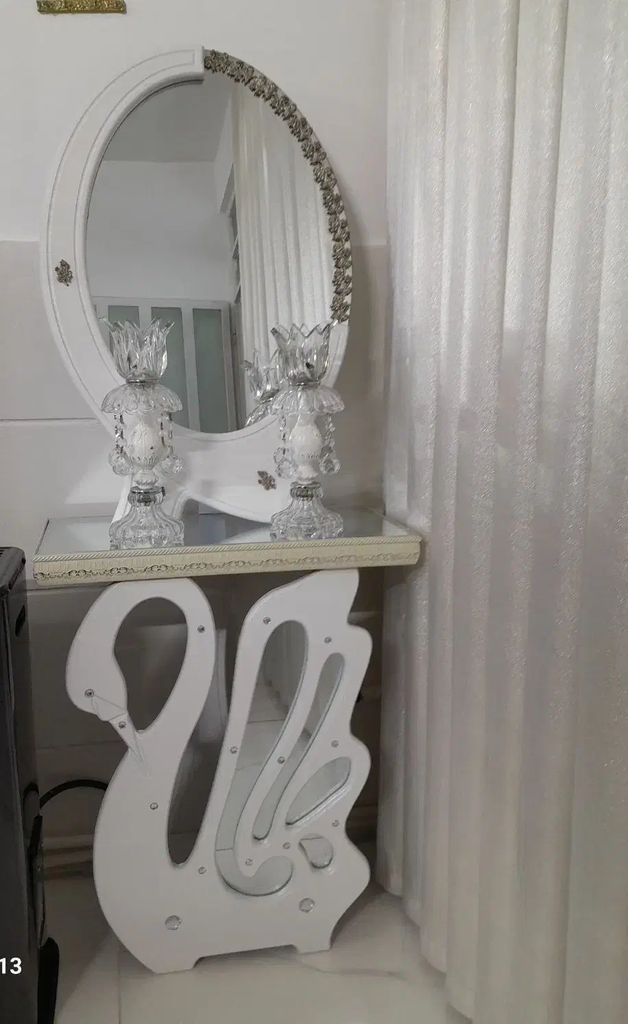 آینه شمعدان|صنایع دستی و سایر لوازم تزئینی|مشکین‌دشت, |دیوار