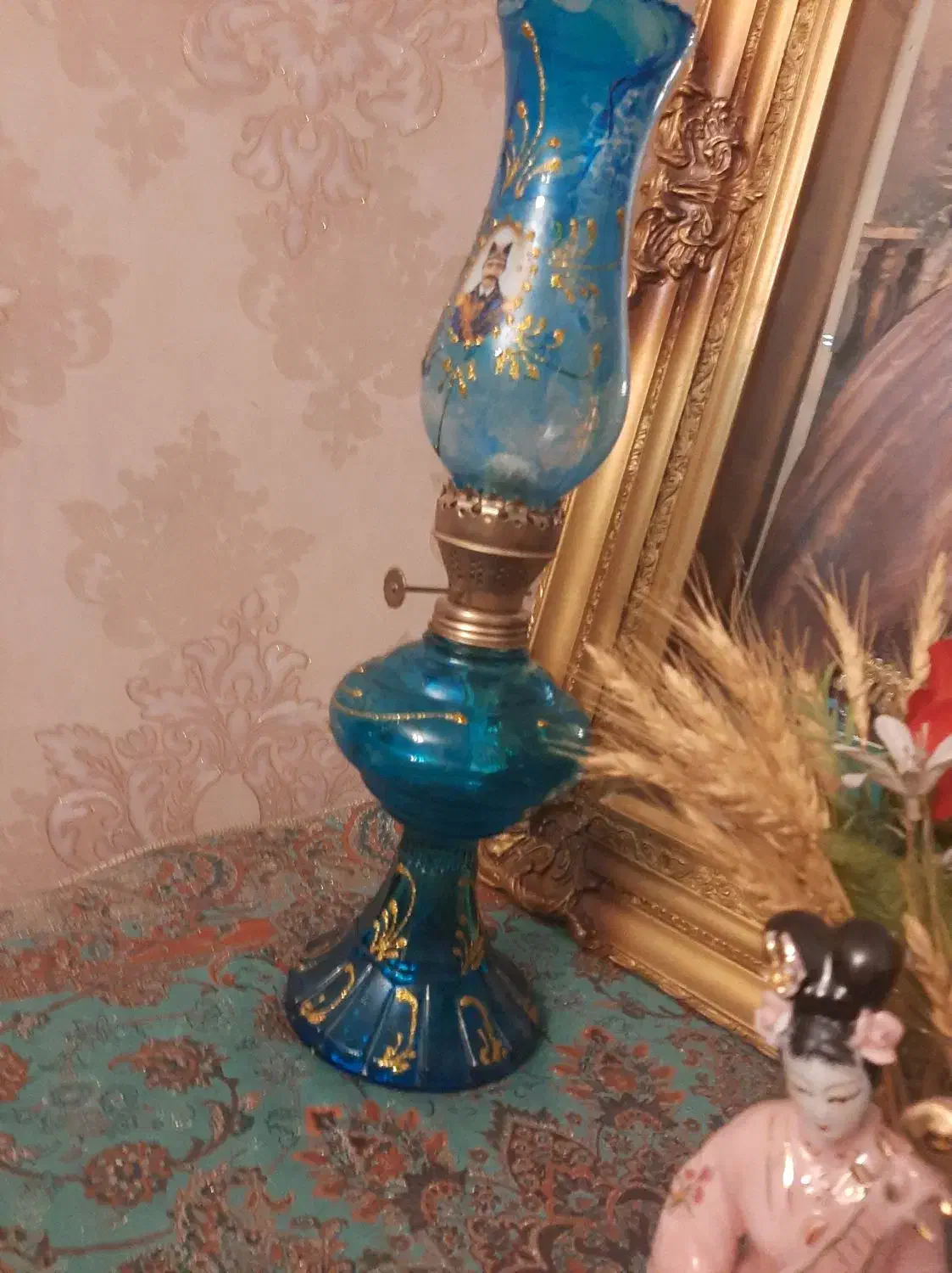 یک جفت چراغ گردس طرح ناصرالدین شاهی|کلکسیون اشیاء عتیقه|تهران, گیشا|دیوار