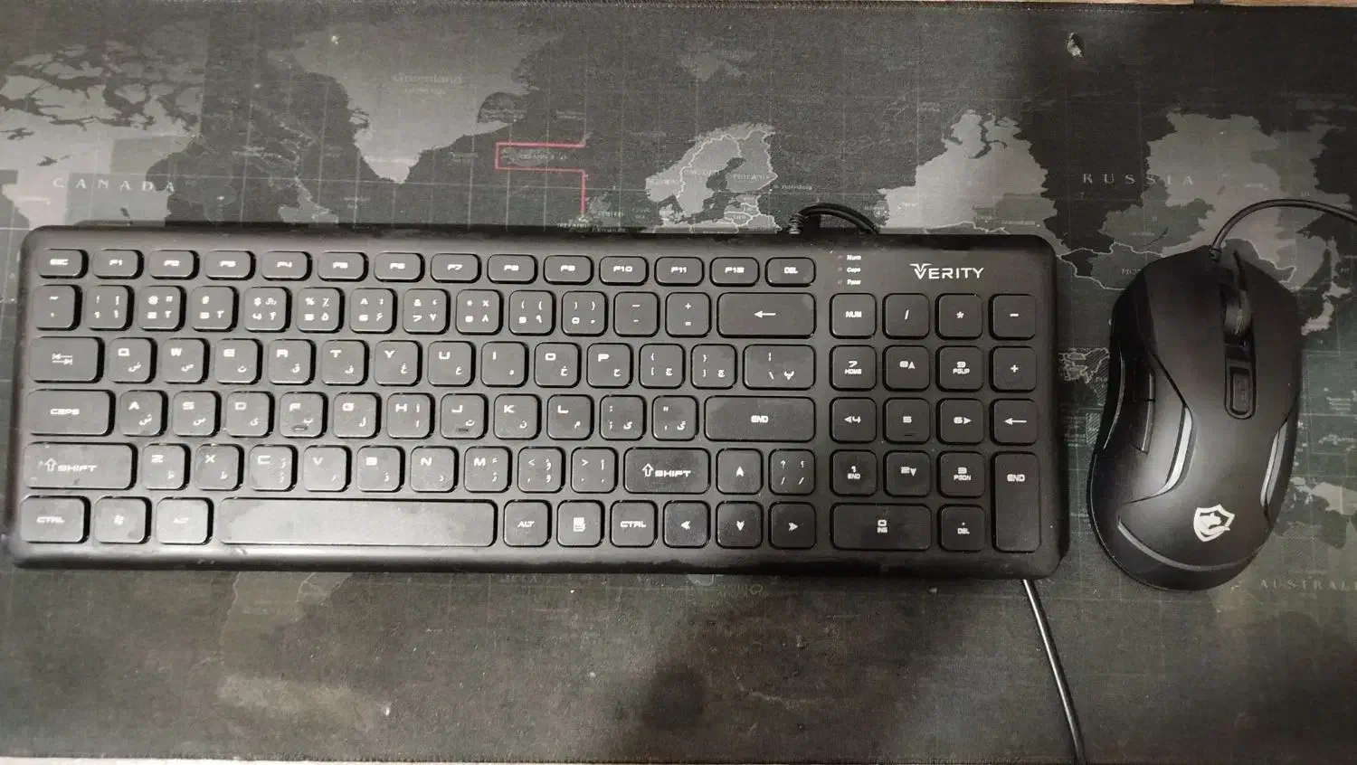 کیبورد لبتابی و موس سیمی|قطعات و لوازم جانبی رایانه|رباط‌کریم, رباط‌کریم|دیوار