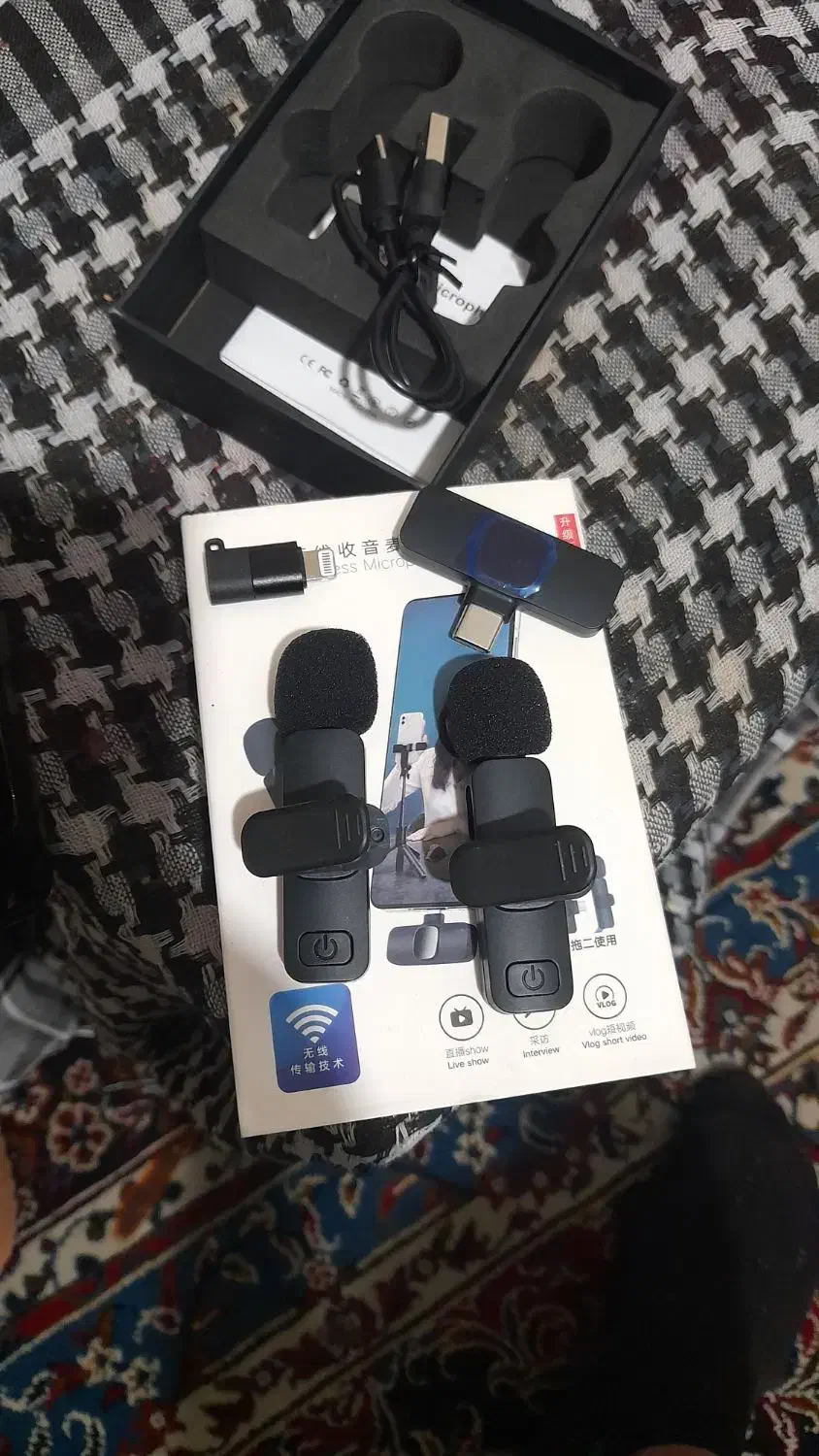 ۲ عدد میکروفون بلوتوثی|آلات موسیقی|هشتگرد, شهرک گلخانه|دیوار