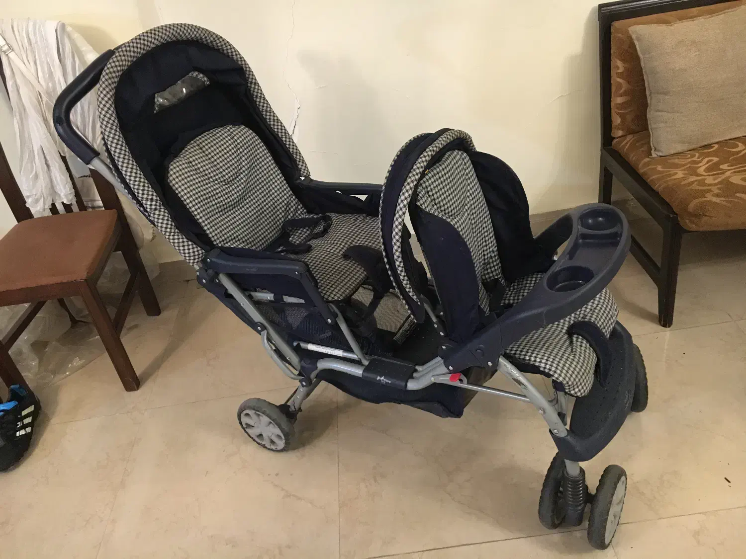 کالسکه دوقلو مارک ایون فلو آمریکا|کالسکه و لوازم جانبی|تهران, شهرک بوعلی|دیوار