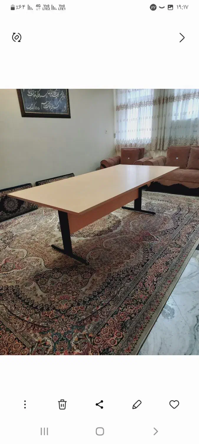 میز با چوب ام دی اف و شاستی فاز|دفتر کار|گرگان, |دیوار