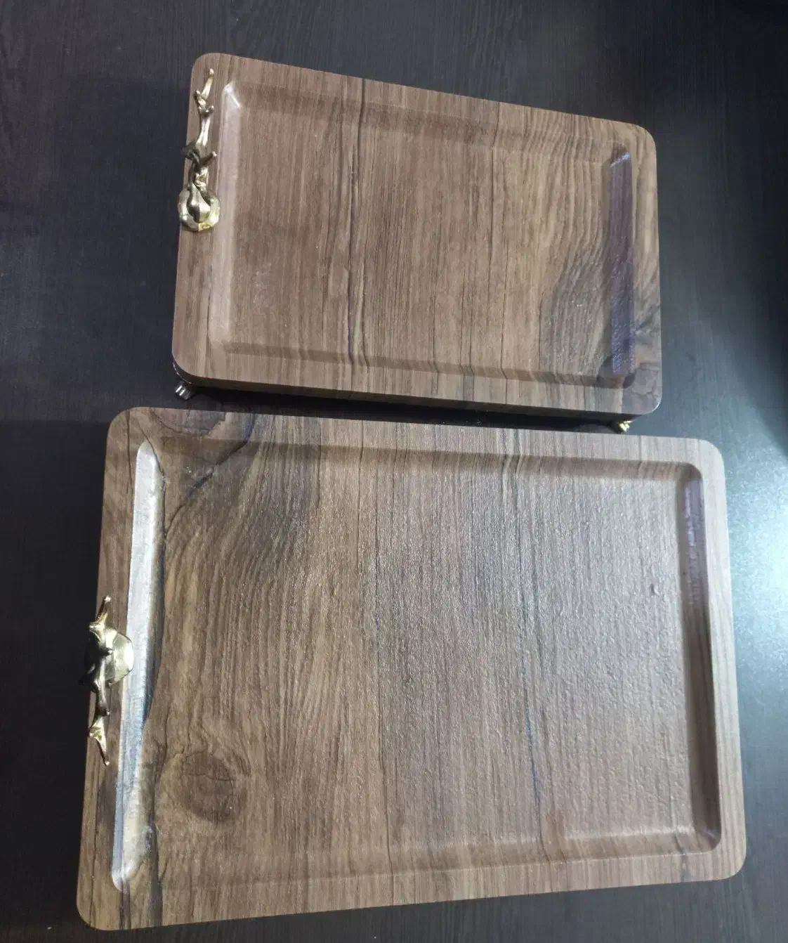 میوه خوری و شیرینی خوری چوبی|ظروف سرو و پذیرایی|لاهیجان, شیشه گران|دیوار