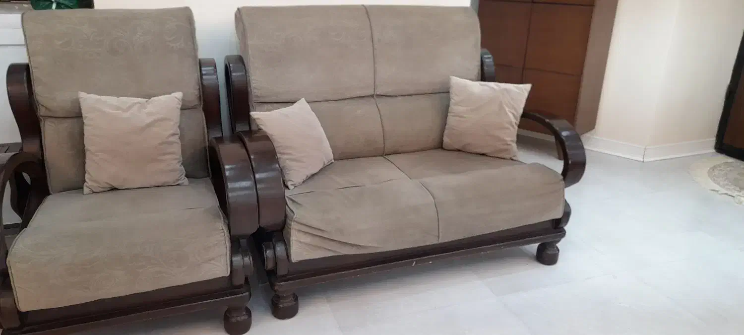 مبل چوبی|مبلمان خانگی و میز عسلی|اسلام‌شهر, شهرک الهیه|دیوار