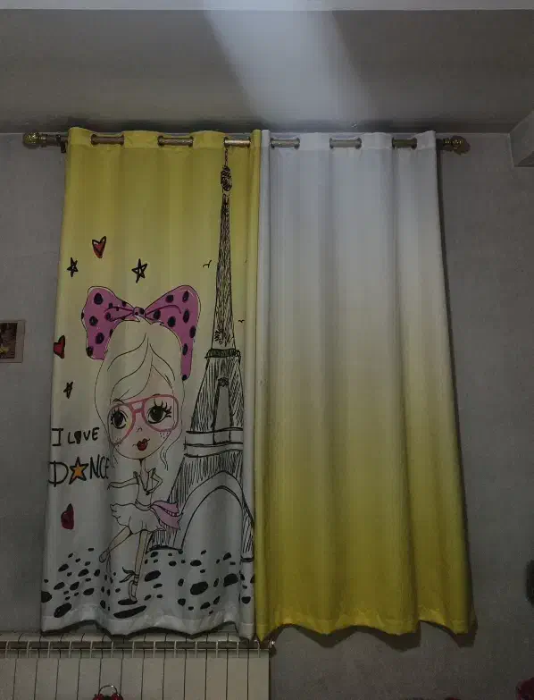 پرده اتاق کودک|پرده، رانر، رومیزی|کرج, شهرک نهال و بذر|دیوار