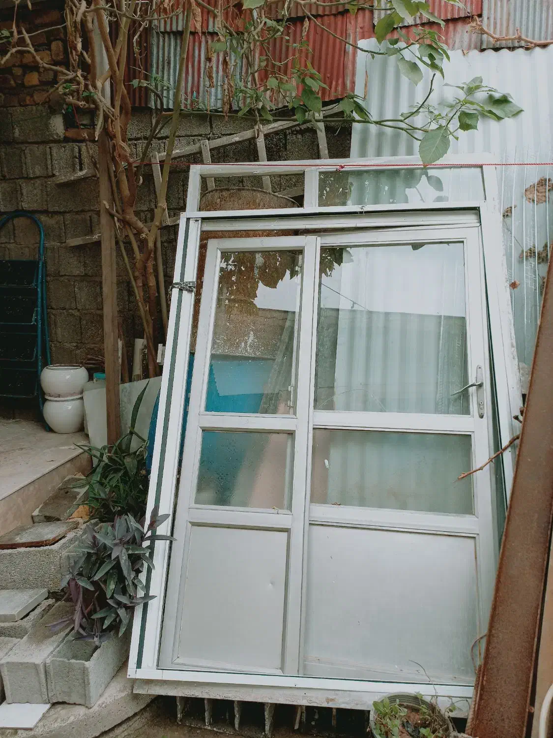 یک درب آلمینیومی صنایع سنگین عرض ۱۵۰ارتفاع۲۳۰|مصالح و تجهیزات ساختمان|رشت, آب و برق|دیوار