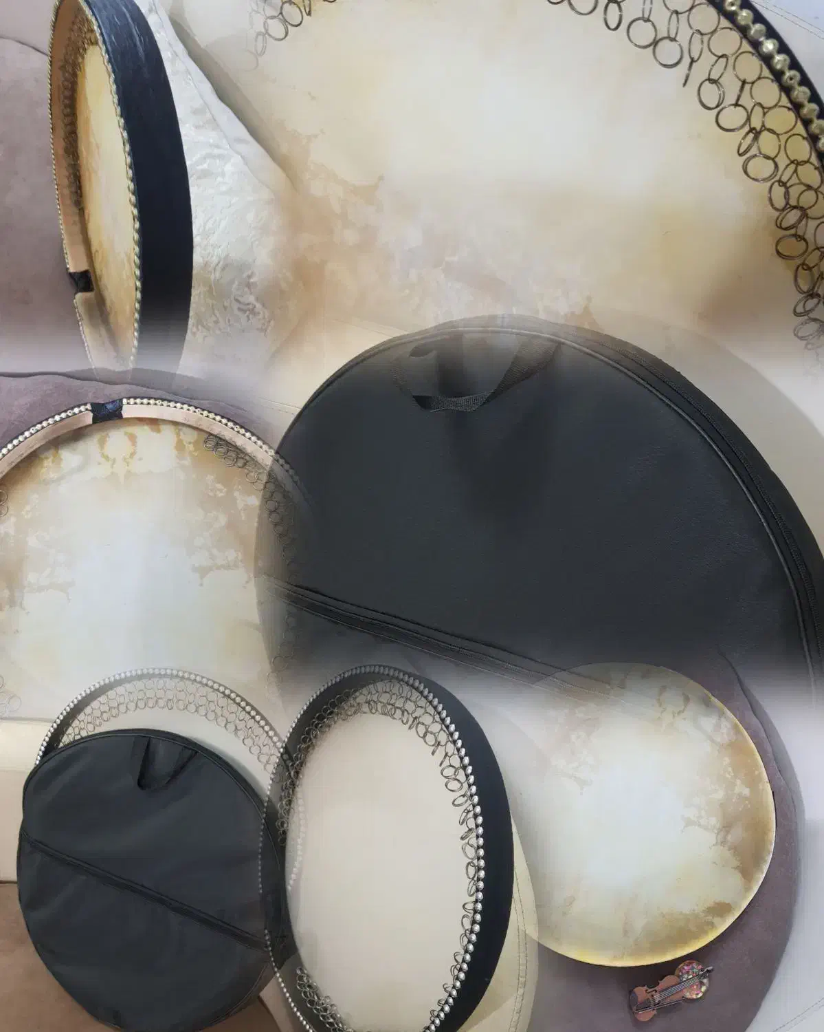 ساز دف و کیف برزنتی|سازهای سنتی|باقرشهر, |دیوار