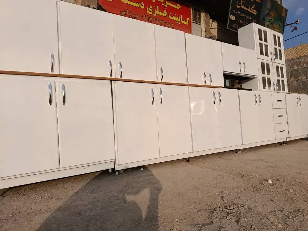 ۱۰مترکابینت فلزی عرض۶۰ دست دوم ورق ۷۰درحدنونو|مصالح و تجهیزات ساختمان|شیراز, ماه فیروزان|دیوار