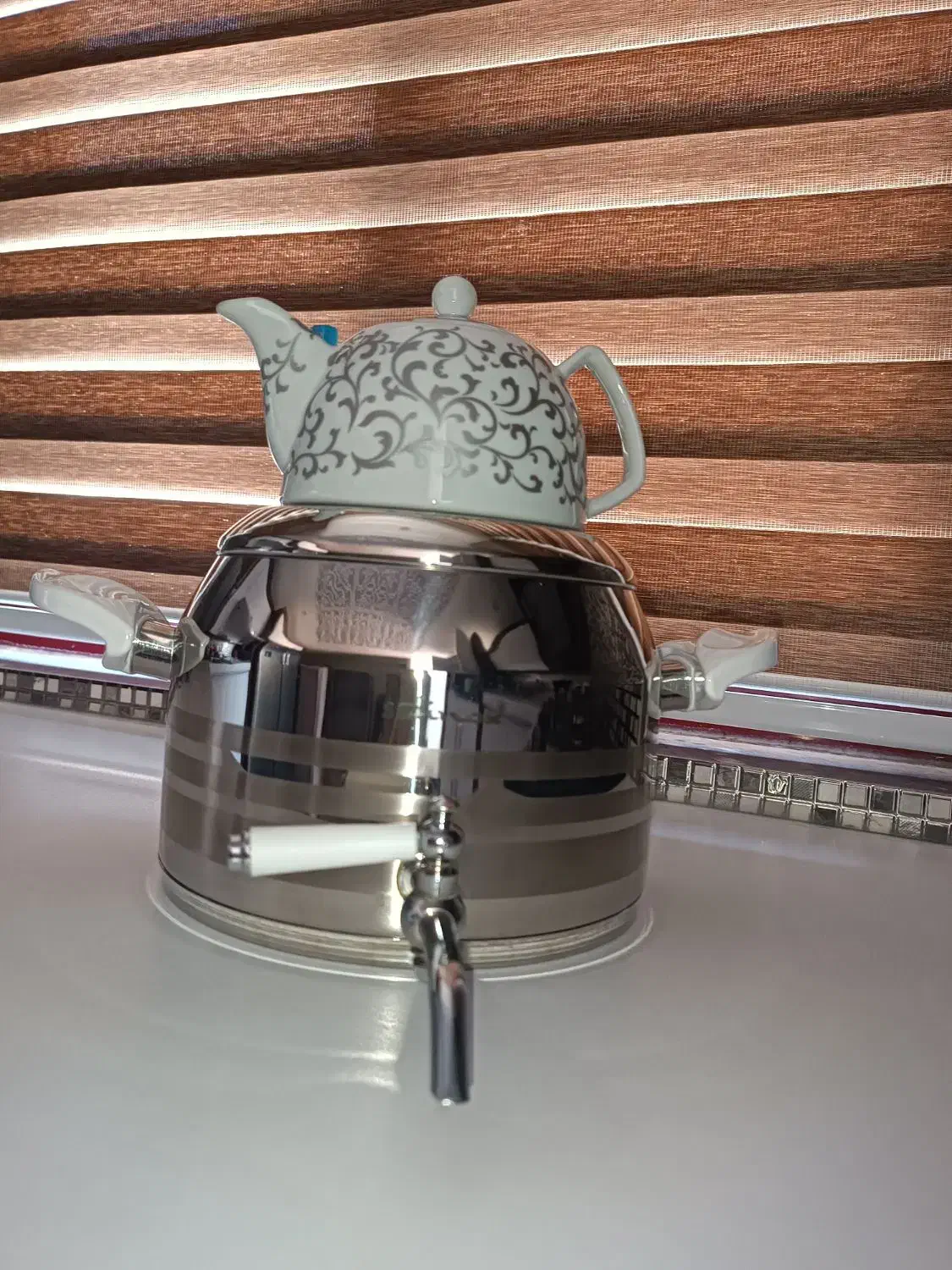 کتری قوری سافینوکس سه خط طرح ترک|قوری، کتری، قهوهساز دستی|بندر انزلی, سپه|دیوار