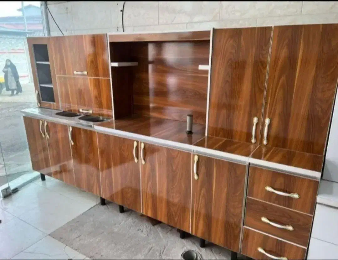 کامل و تکمیل کابینت آشپزخانه کد247753|مصالح و تجهیزات ساختمان|لشت نشا, |دیوار