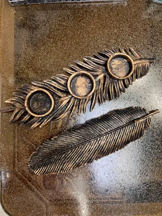 دو جفت جاشمعی و جا عودی پلی استر نو|صنایع دستی و سایر لوازم تزئینی|قم, زنبیل آباد|دیوار