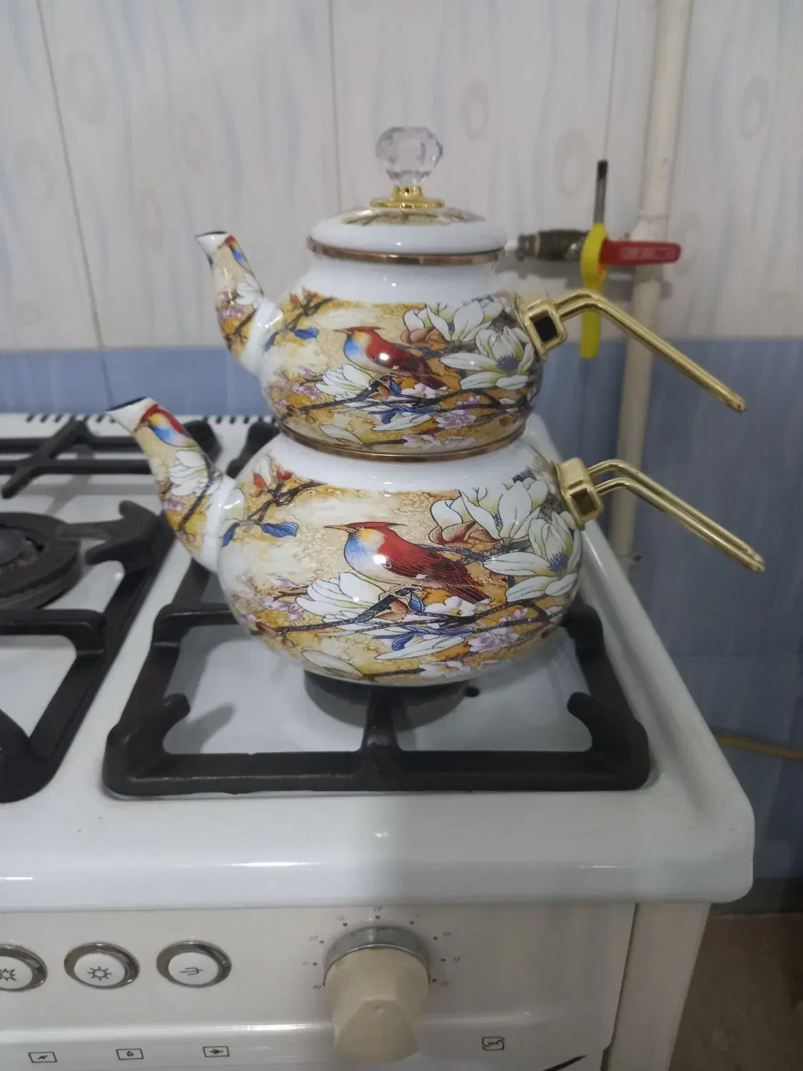 کتری وقوری لعابی|قوری، کتری، قهوه‌ساز دستی|رزن, |دیوار