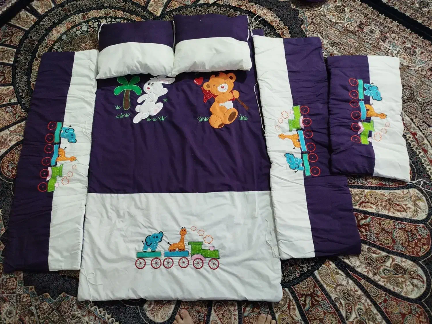 رو تختی نوزادی ۶ تکه|سرویس روتختی|قزوین, |دیوار