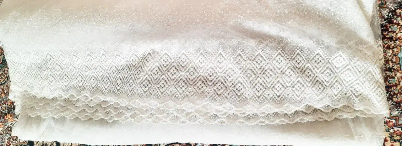 پرده سفید شیری  شاین دار|پرده، رانر، رومیزی|تربت جام, شیخ احمد جامی|دیوار