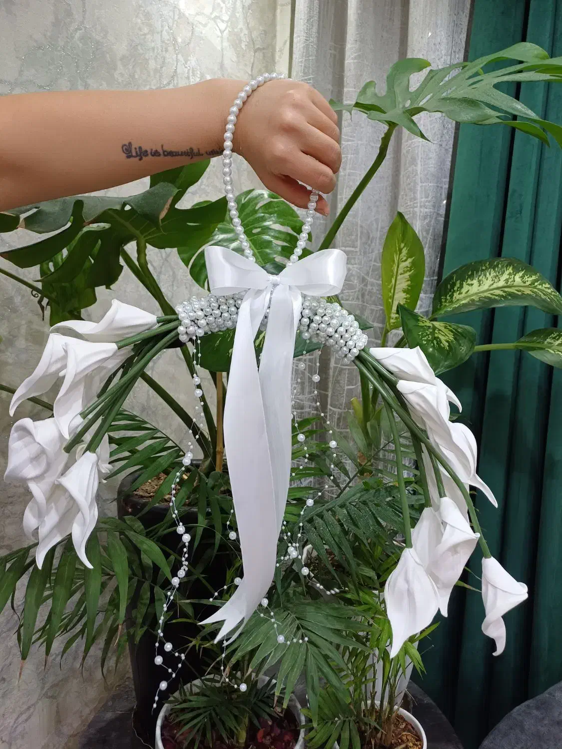 دسته گل عروس مصنوعی|گل مصنوعی|تهران, کیانشهر|دیوار