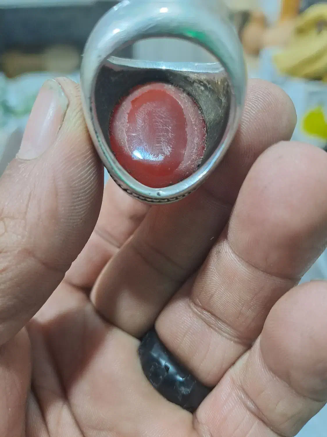 انگشتر مردانه جون دار کهنه|جواهرات|مشهد, وحید|دیوار