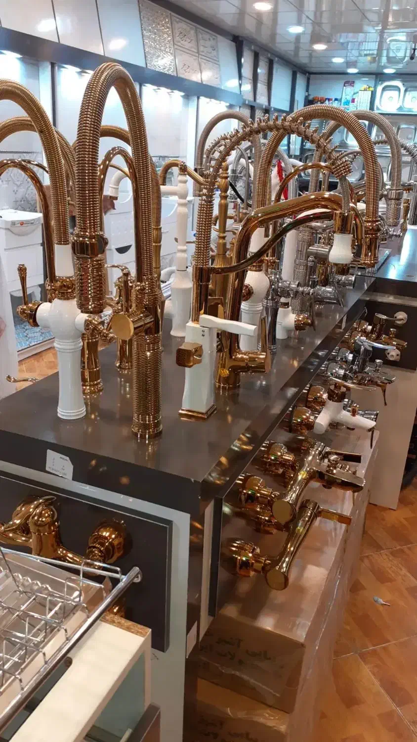 شیرآلات مشکی طلا گرانیتی سینک هود و گازتوکارUr8745|مصالح و تجهیزات ساختمان|مشهد, پنجتن|دیوار