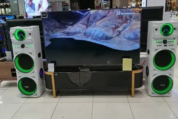 تلویزیون و اسپیکر اقساطی بهترین شرایط|تلویزیون و پروژکتور|اصفهان, سپاهان‌شهر|دیوار