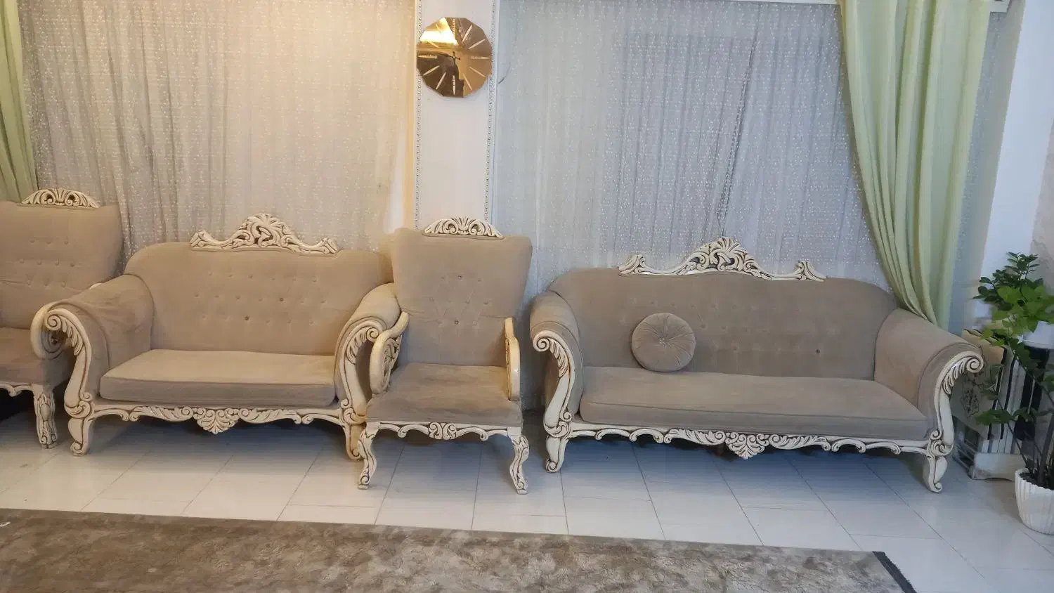 مبل ۷ نفره|مبلمان خانگی و میز عسلی|بابل, |دیوار