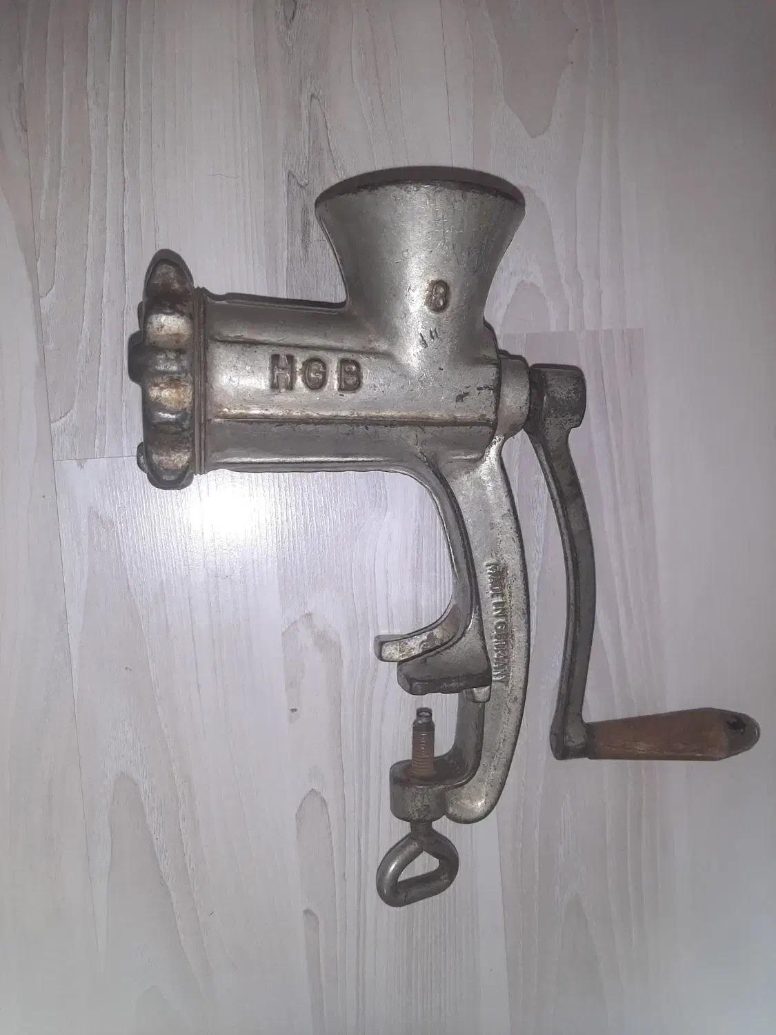 چرخ گوشت قدیمی دستی المانی|صنایع دستی و سایر لوازم تزئینی|اردبیل, |دیوار