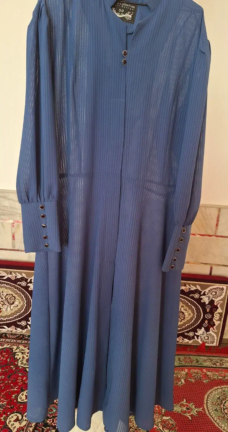 مانتو بلند آبی نو|لباس|آران و بیدگل, |دیوار