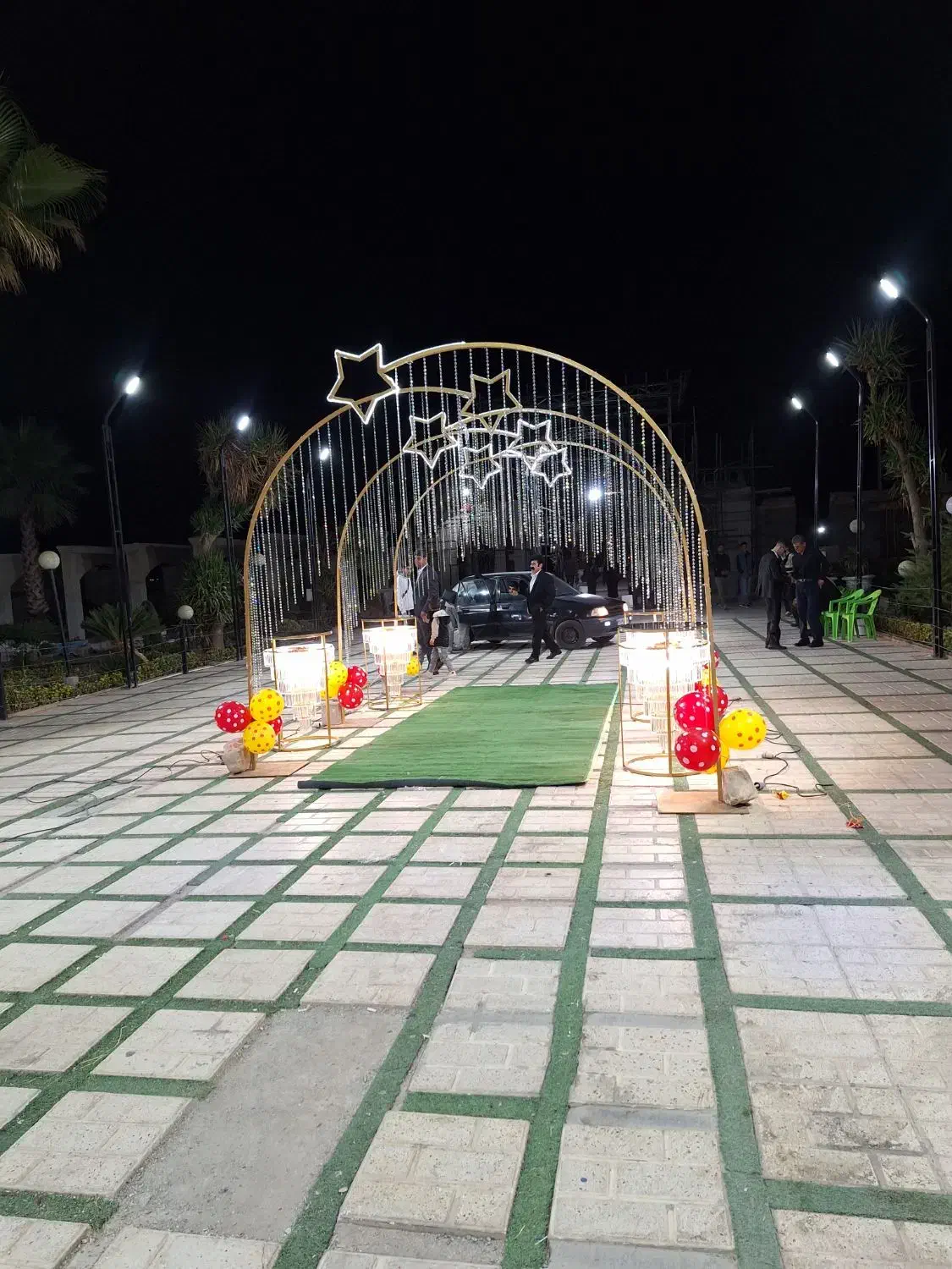 نورپردازی ورودی عروس داماد|خدمات پذیرایی، مراسم|کوهدشت, |دیوار