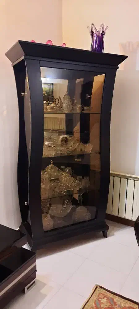 بوفه چوبی با شیشه|بوفه، ویترین، کنسول|ساری, |دیوار