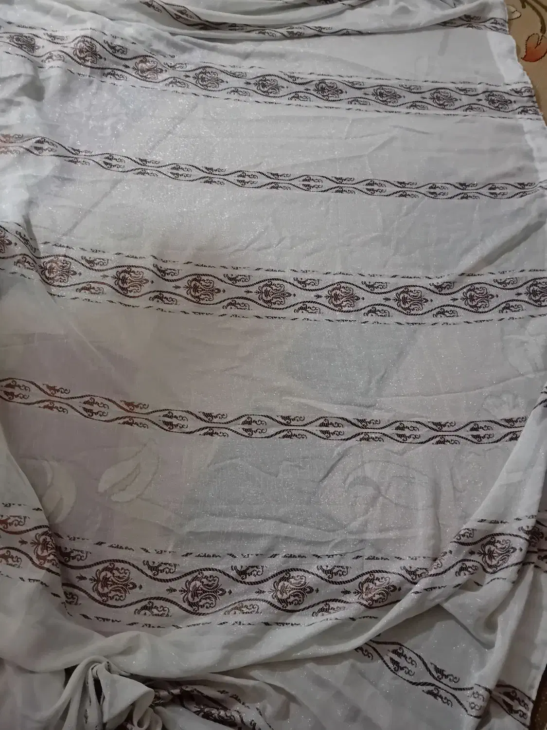 پرده حریر ۶ متر|پرده، رانر، رومیزی|کوهدشت, |دیوار