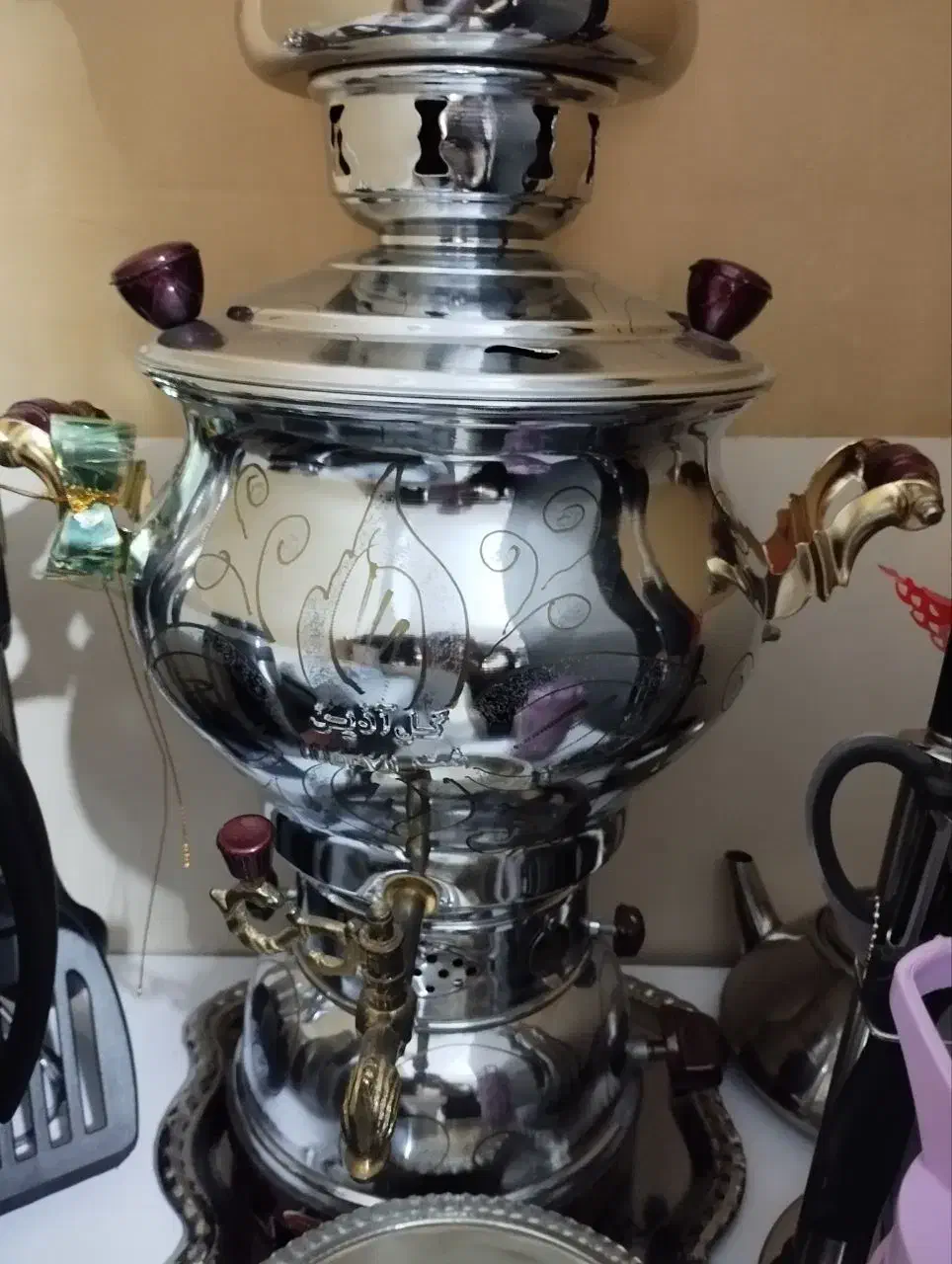 سماورگل اذین شش لیتری نو|سماور، چایساز، قهوهساز|بجنورد, |دیوار