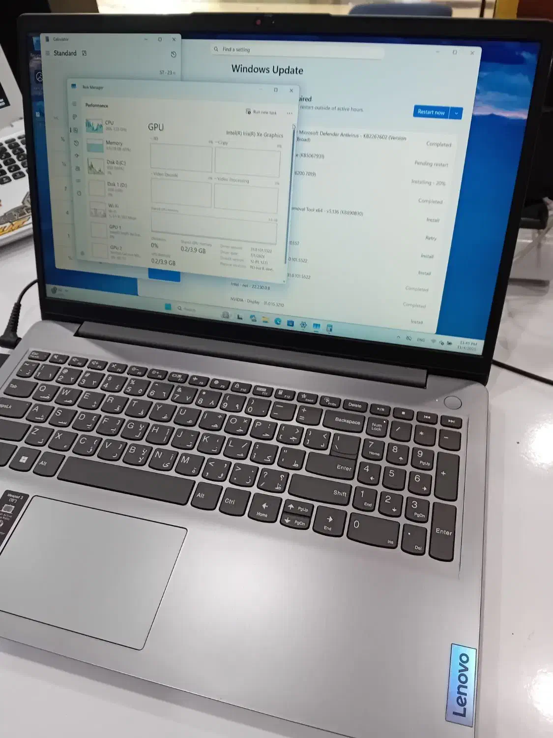 لنوو ip3 سیپیو i7 نسل ۱۱ گرافیکدار mx450|رایانه همراه|قزوین, |دیوار