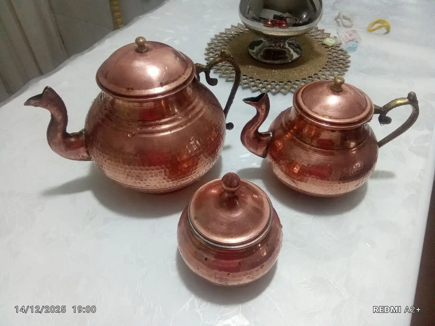 قوری کتری مسی|قوری، کتری، قهوهساز دستی|خرمآباد, |دیوار